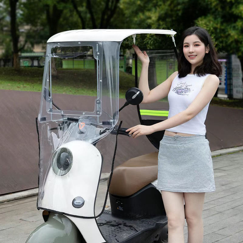 Jármű szélvédő parasol — kopásálló, elektromos járművekhez, motorkerékpárokhoz és robogókhoz