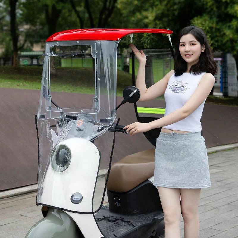 Jármű szélvédő parasol — kopásálló, elektromos járművekhez, motorkerékpárokhoz és robogókhoz