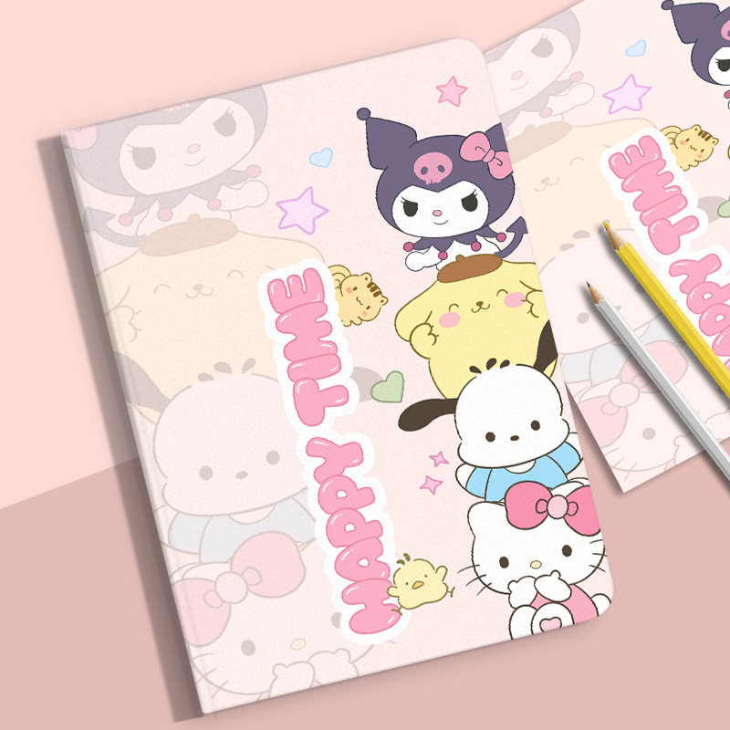 Carcasă protecție din silicon pentru seria iPad Air – design cartoon, stil all-inclusive, rezistentă la șocuri, anti-cădere, atracție magnetică; suport mod somn