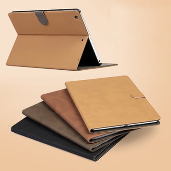 Carcasă flip din piele artificială pentru iPad Apple, stil retro; compatibilă cu iPad 11/10/9/8, iPad Pro 11 și iPad Air 6/7; funcție de somn; disipare a căldurii; protecție la căderi.