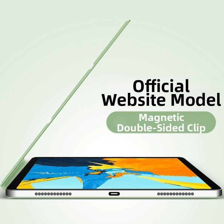 Pouzdro z imitácie kože pre Apple iPad Pro 11, Air 6 a Pro 13 s magnetickým dvojstranným klipom, režim spánku, odolné proti nárazu a pádu, držiak a odvod tepla