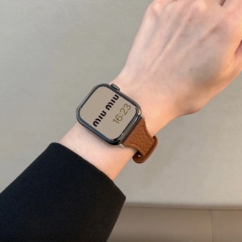 Brățară de ceas din piele naturală cu textură granulată, compatibilă cu Huawei Fit3/Fit4 și Redmi Watch4/Watch5 – închizătoare cu buton snap, dimensiuni de interfață personalizate, stil la modă