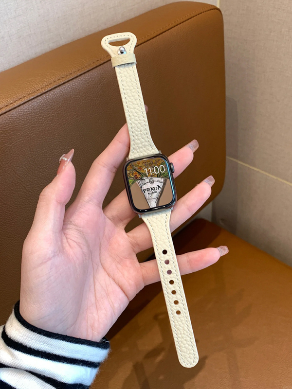 Brățară de ceas din piele naturală cu textură granulată, compatibilă cu Huawei Fit3/Fit4 și Redmi Watch4/Watch5 – închizătoare cu buton snap, dimensiuni de interfață personalizate, stil la modă