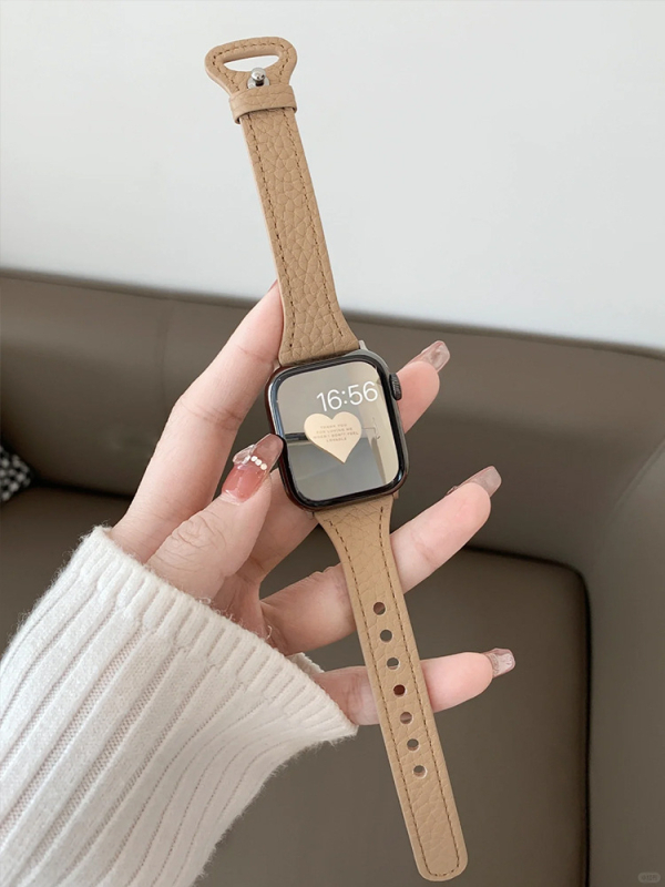 Brățară de ceas din piele naturală cu textură granulată, compatibilă cu Huawei Fit3/Fit4 și Redmi Watch4/Watch5 – închizătoare cu buton snap, dimensiuni de interfață personalizate, stil la modă