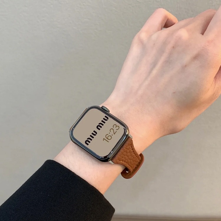 Brățară de ceas din piele naturală cu textură granulată, compatibilă cu Huawei Fit3/Fit4 și Redmi Watch4/Watch5 – închizătoare cu buton snap, dimensiuni de interfață personalizate, stil la modă