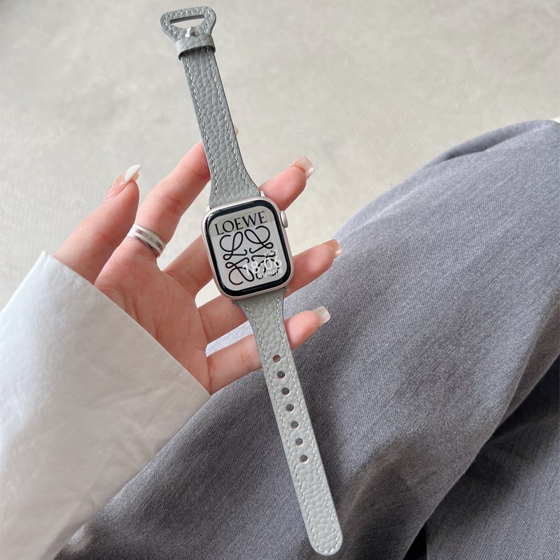 Brățară de ceas din piele naturală cu textură granulată, compatibilă cu Huawei Fit3/Fit4 și Redmi Watch4/Watch5 – închizătoare cu buton snap, dimensiuni de interfață personalizate, stil la modă