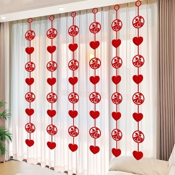 Pandantive pentru perdele, pluș, stil chinezesc, vopsire, brand Xun xiao, sezonul de iarnă 2024