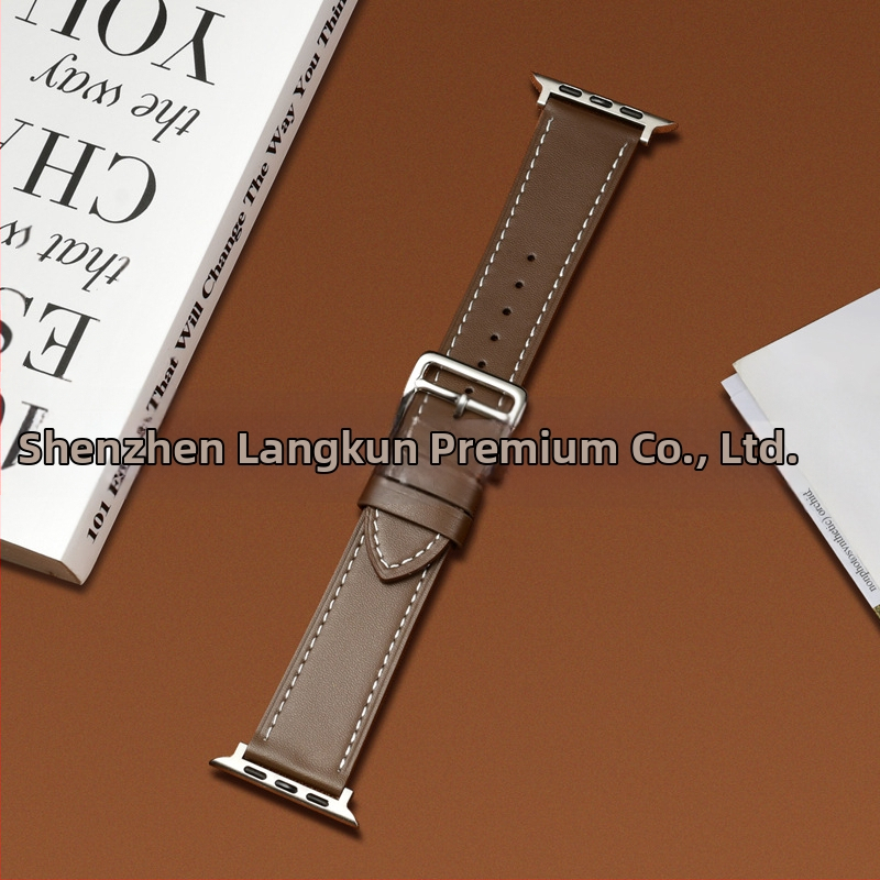 Kaiš za Apple Watch, 22 mm, koža prvog sloja goveda, službeni model, svestran