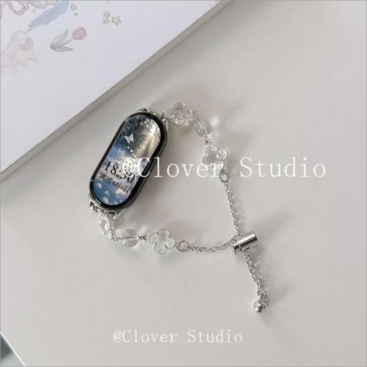 Каишка за Apple Watch S9 с мъниста — Резина, Taosi Bamboo, Пролет 2025