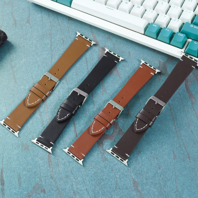 Kožna narukvica za Apple Watch — Kompatibilna s Ultra 8/7/6/SE/5/4/3, Poslovni stil, Licencirana privatna oznaka