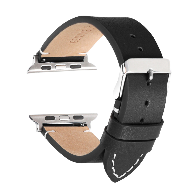Kožna narukvica za Apple Watch — Kompatibilna s Ultra 8/7/6/SE/5/4/3, Poslovni stil, Licencirana privatna oznaka