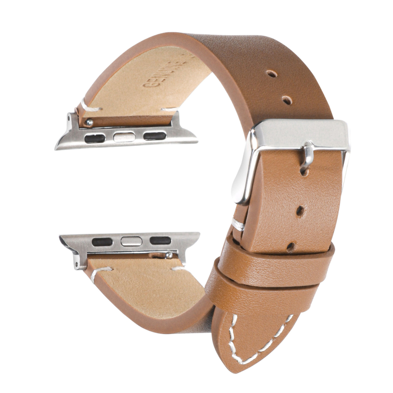 Kožna narukvica za Apple Watch — Kompatibilna s Ultra 8/7/6/SE/5/4/3, Poslovni stil, Licencirana privatna oznaka
