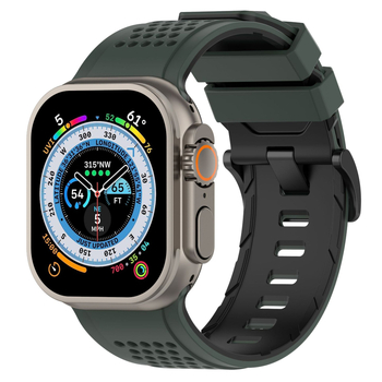 Brățară din silicon pentru Apple Watch – stil minimalist, dimensiuni ale conectorului personalizabile, cataramă cu pin, 25 g