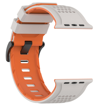 Brățară din silicon pentru Apple Watch – stil minimalist, dimensiuni ale conectorului personalizabile, cataramă cu pin, 25 g