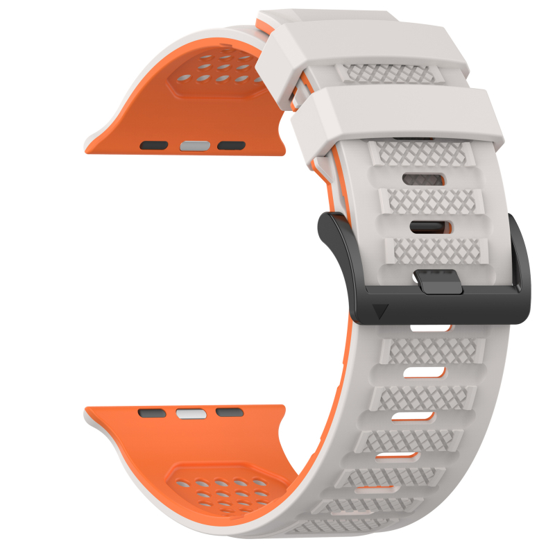 Brățară din silicon pentru Apple Watch – stil minimalist, dimensiuni ale conectorului personalizabile, cataramă cu pin, 25 g