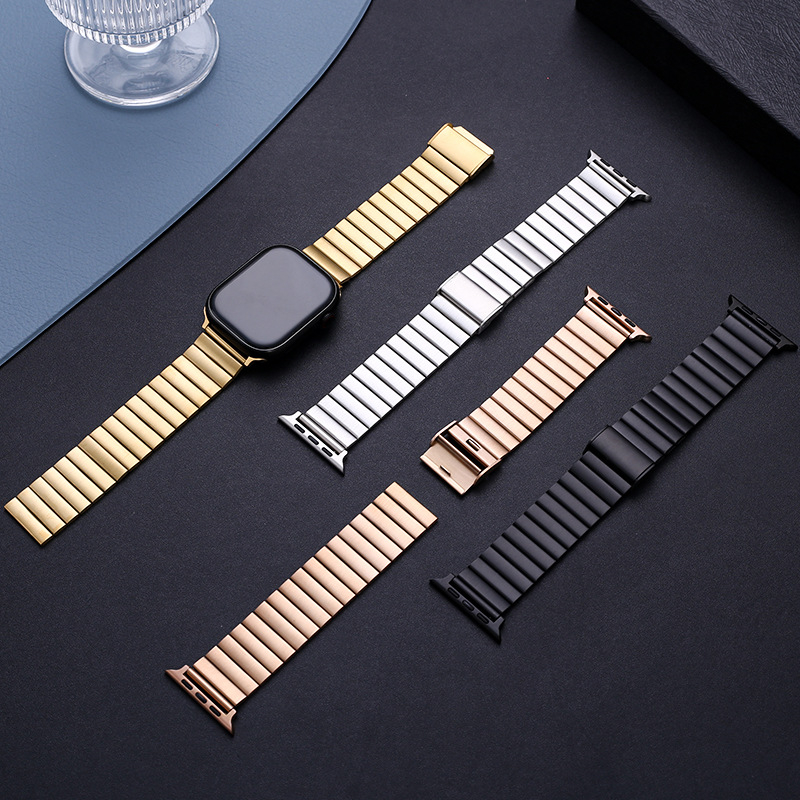 Каишка за часовник от неръждаема стомана за Samsung, Apple Watch и Huawei – 20 мм и 22 мм, катарама тип пеперуда