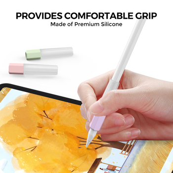 Grip din silicon pentru Apple Pencil 1–3 (USB-C) – placare cu aur, AhaStyle