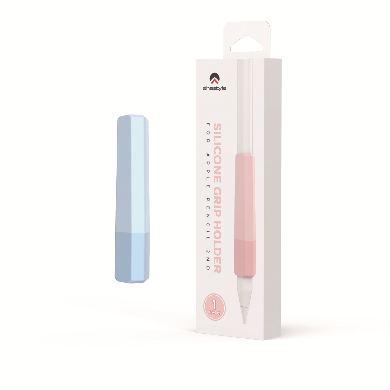 Grip din silicon pentru Apple Pencil 1–3 (USB-C) – placare cu aur, AhaStyle