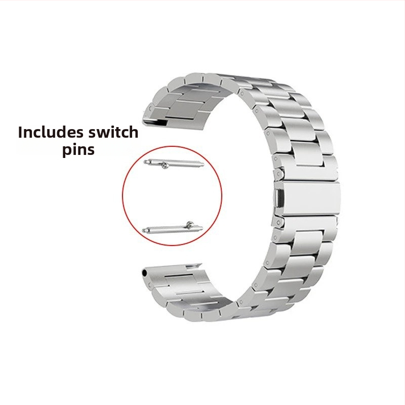 Haihan стоманена каишка за часовник — съвместима с Apple Watch, Samsung и Casio; интерфейс 20/22 мм; тегло 60 г; закопчалка катарама; бизнес стил