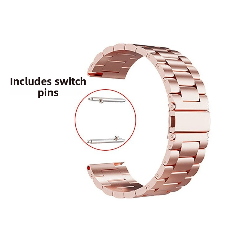 Haihan стоманена каишка за часовник — съвместима с Apple Watch, Samsung и Casio; интерфейс 20/22 мм; тегло 60 г; закопчалка катарама; бизнес стил