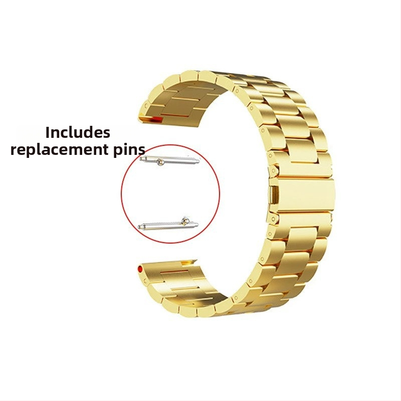 Haihan стоманена каишка за часовник — съвместима с Apple Watch, Samsung и Casio; интерфейс 20/22 мм; тегло 60 г; закопчалка катарама; бизнес стил