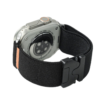 Спортна найлонова каишка за Apple Watch със парашутна катарама; съвместима с Apple Watch модели; материал: найлонова плитка; стил: спортен