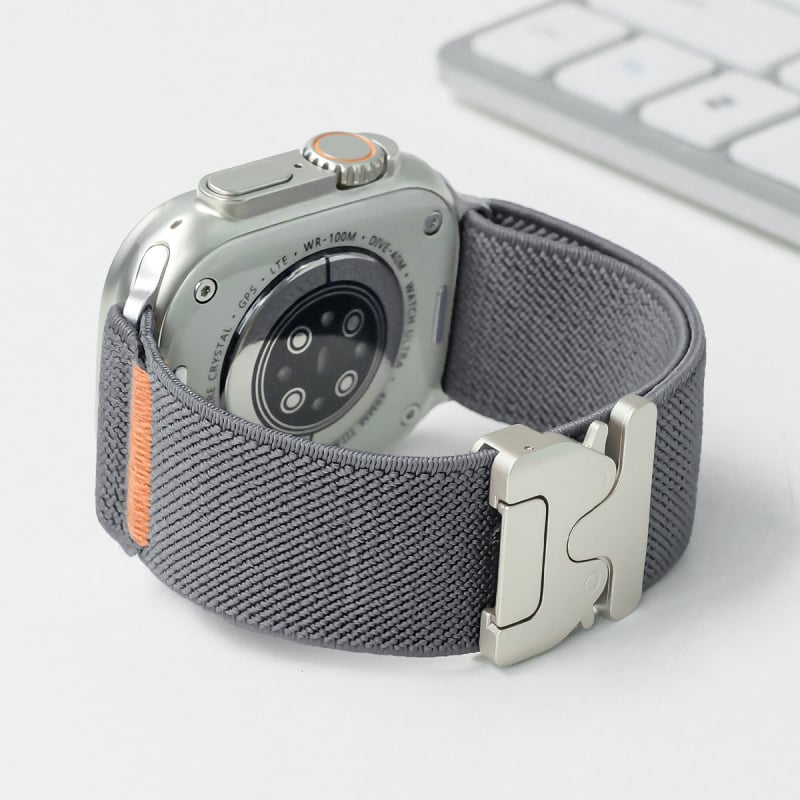 Спортна найлонова каишка за Apple Watch със парашутна катарама; съвместима с Apple Watch модели; материал: найлонова плитка; стил: спортен