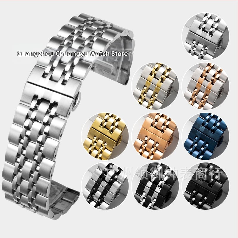 Стоманена каишка за Apple Watch, интерфейс 22 мм, съвместима с Apple/General модели, тегло 0.1