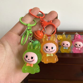 Pandantiv cheie luminos 3D din rășină, lucrat manual, stil drăguț, animale mici