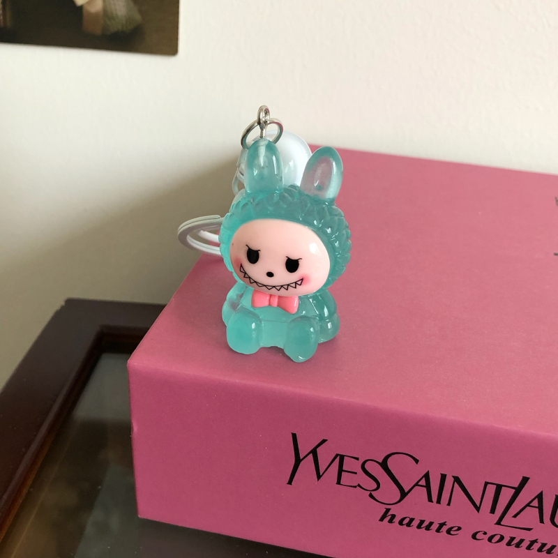 Pandantiv cheie luminos 3D din rășină, lucrat manual, stil drăguț, animale mici