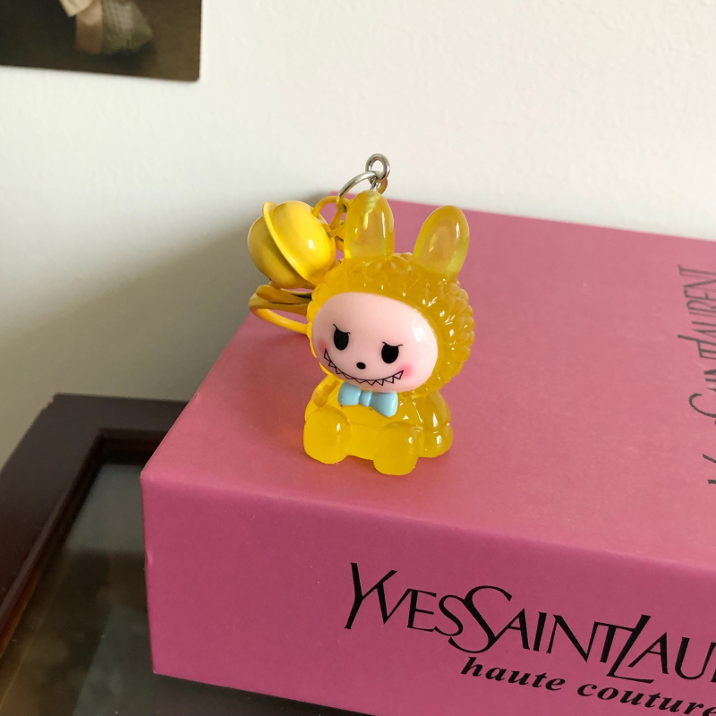 Pandantiv cheie luminos 3D din rășină, lucrat manual, stil drăguț, animale mici