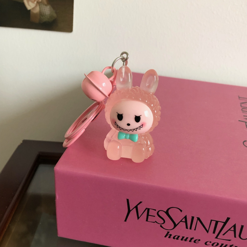 Pandantiv cheie luminos 3D din rășină, lucrat manual, stil drăguț, animale mici