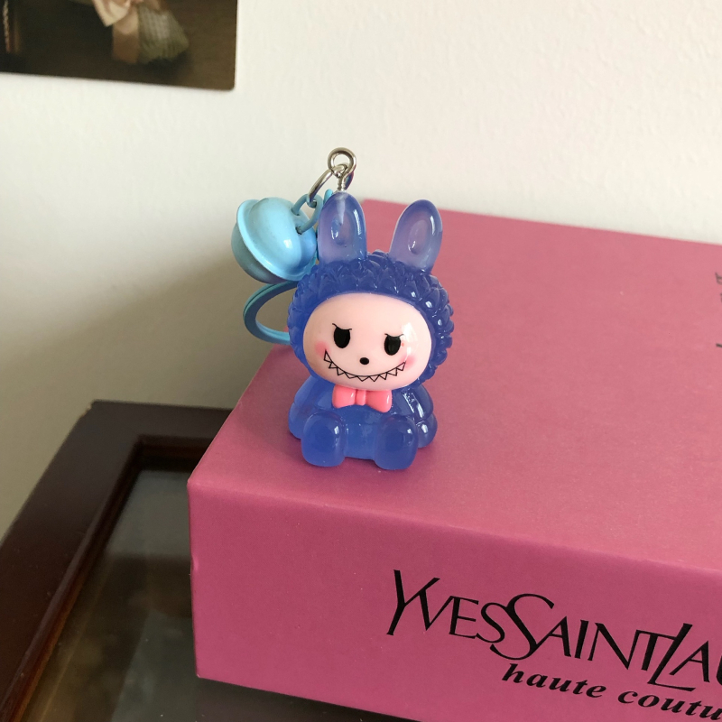 Pandantiv cheie luminos 3D din rășină, lucrat manual, stil drăguț, animale mici