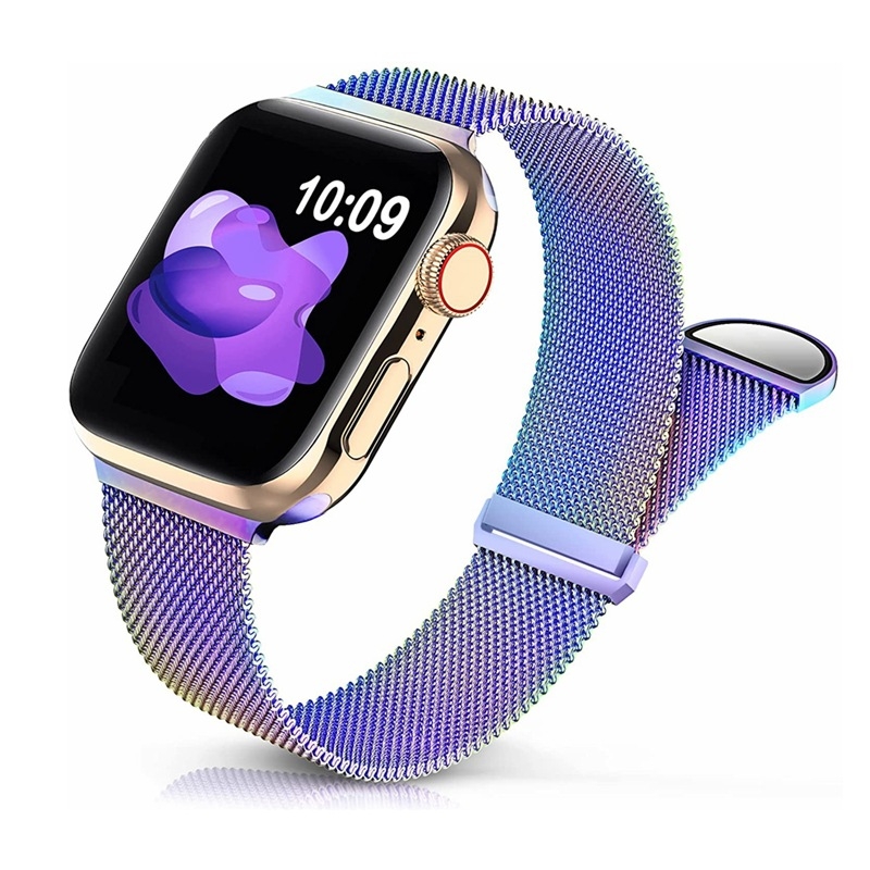 Apple Watch стоманена Миланезе магнитна каишка, универсална съвместимост, 30 г, 2020