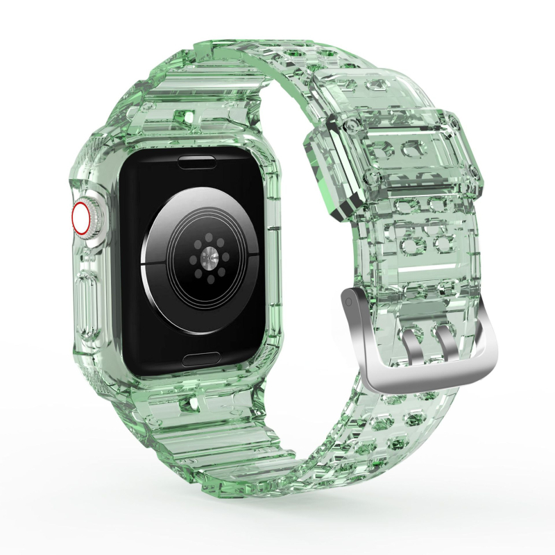Prozirni TPU remen za Apple Watch, jednodijelni dizajn, kompatibilan s 38/40/41 mm i 42/44/45 mm