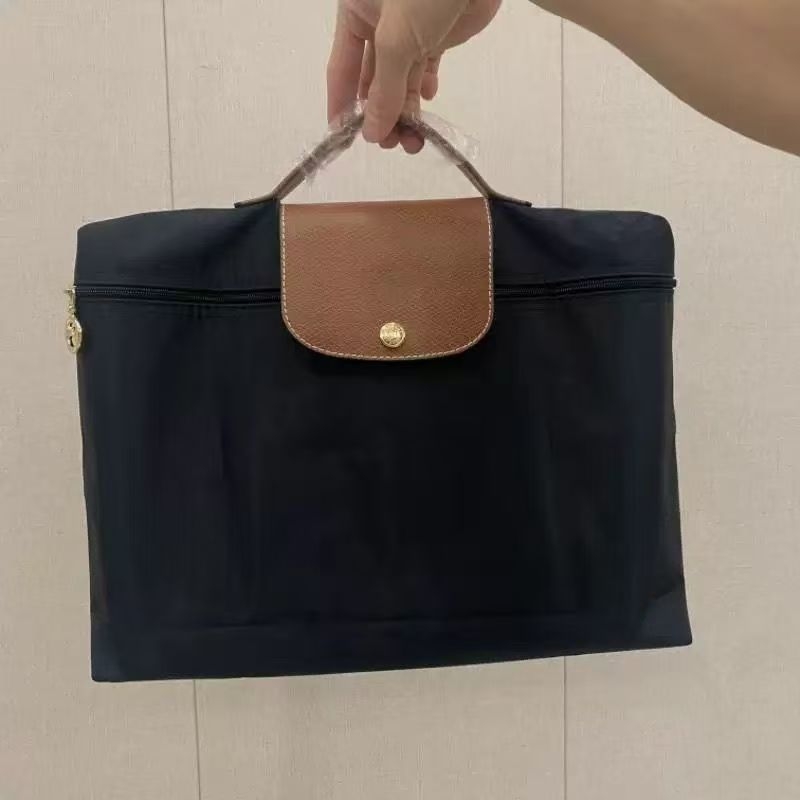 Αδιάβροχη τσάντα φορητού υπολογιστή από Oxford ύφασμα με εσωτερική επένδυση από νάιλον, διπλωτή, χωρά A4 έγγραφα, unisex, καλοκαίρι 2024