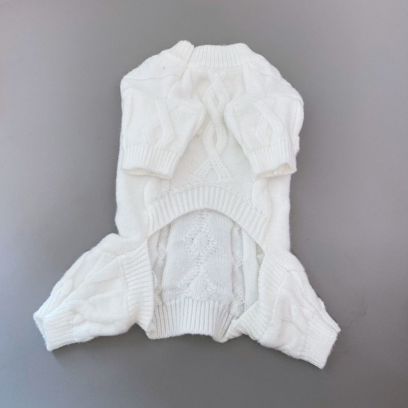 Pulover tricotat pentru câini – lână, stil japonez și coreean, haine pentru animale de companie unisex