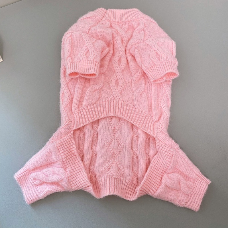 Pulover tricotat pentru câini – lână, stil japonez și coreean, haine pentru animale de companie unisex