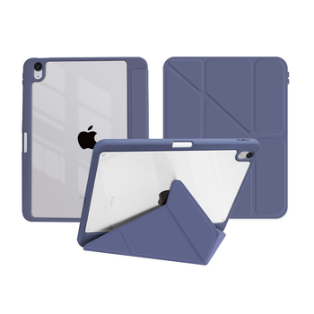 Husă iPad 2-în-1, acrilic, subțire și ușoară; protecție la șocuri, anti-amprentă, disipare a căldurii, închidere magnetică, funcție de somn suportată