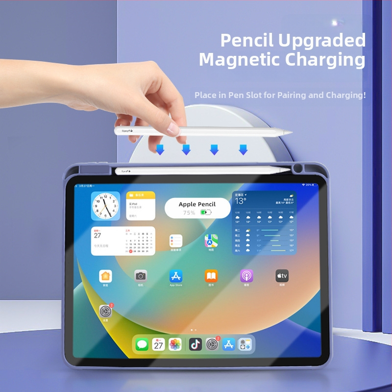 Ochranný obal pre iPad 11, 10,2 palca, priehľadný Air13, akryl, dva v jednom, tenký a ľahký