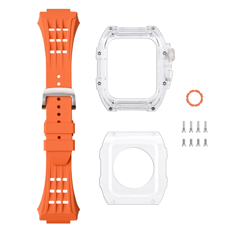 Apple Watch Series 8 korpus i narukvica - gumeni remen, posebno prilagođeno sučelje, prilagodljiva veličina sučelja, objavljeno 2022