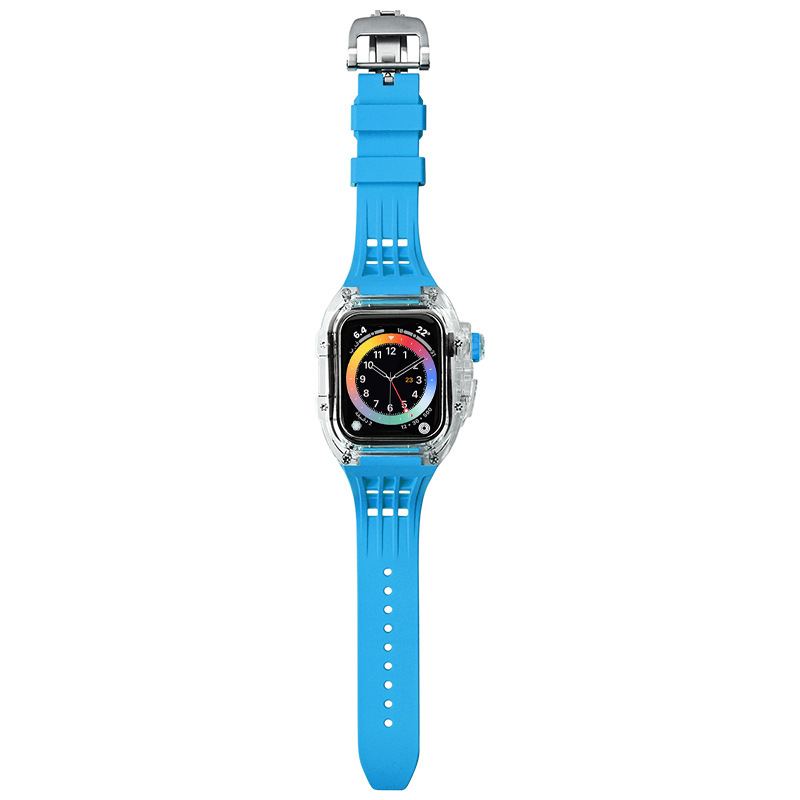 Apple Watch Series 8 korpus i narukvica - gumeni remen, posebno prilagođeno sučelje, prilagodljiva veličina sučelja, objavljeno 2022