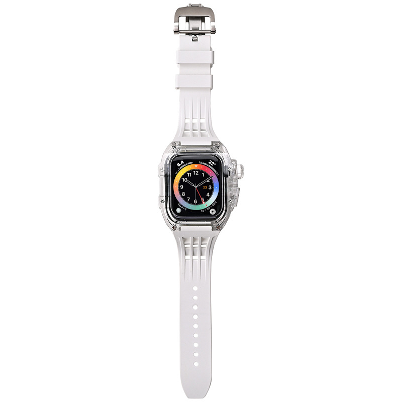 Apple Watch Series 8 korpus i narukvica - gumeni remen, posebno prilagođeno sučelje, prilagodljiva veličina sučelja, objavljeno 2022