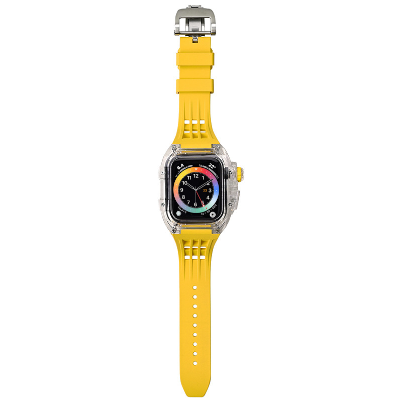 Apple Watch Series 8 korpus i narukvica - gumeni remen, posebno prilagođeno sučelje, prilagodljiva veličina sučelja, objavljeno 2022