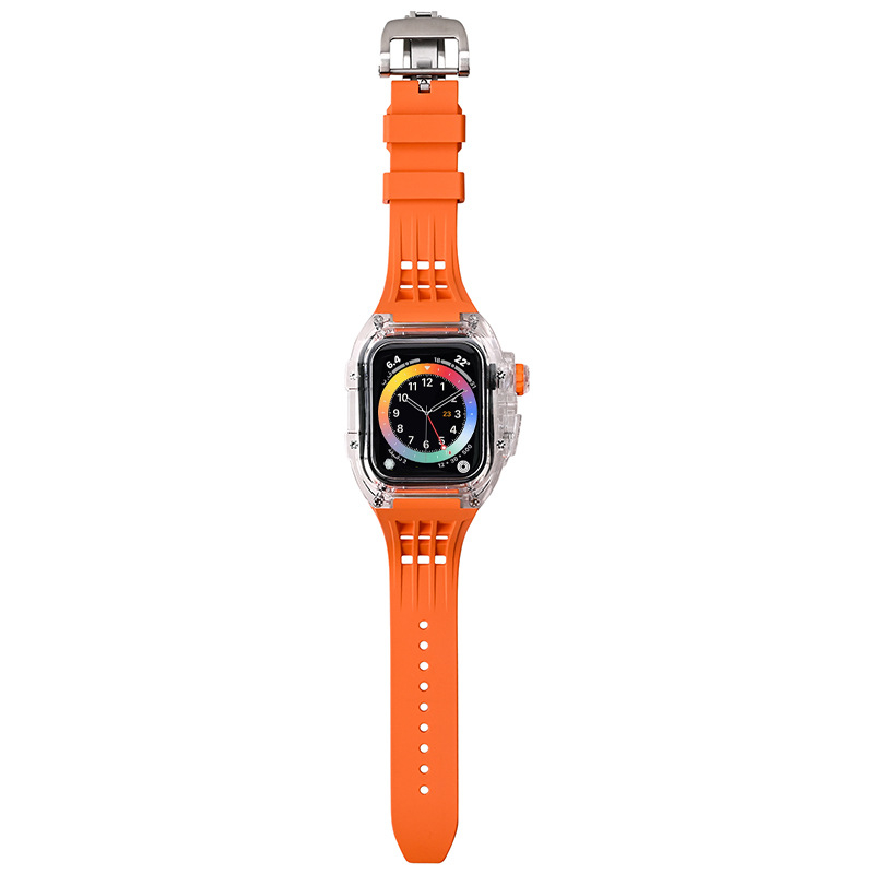 Apple Watch Series 8 korpus i narukvica - gumeni remen, posebno prilagođeno sučelje, prilagodljiva veličina sučelja, objavljeno 2022