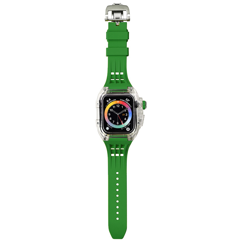 Apple Watch Series 8 korpus i narukvica - gumeni remen, posebno prilagođeno sučelje, prilagodljiva veličina sučelja, objavljeno 2022