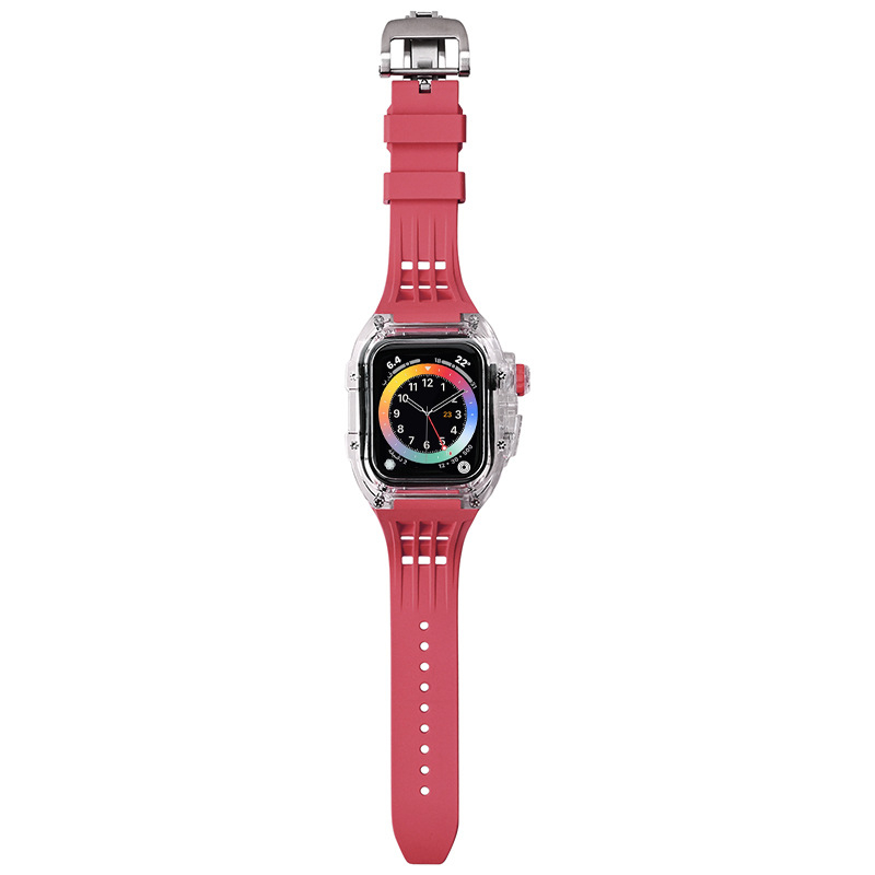Apple Watch Series 8 korpus i narukvica - gumeni remen, posebno prilagođeno sučelje, prilagodljiva veličina sučelja, objavljeno 2022