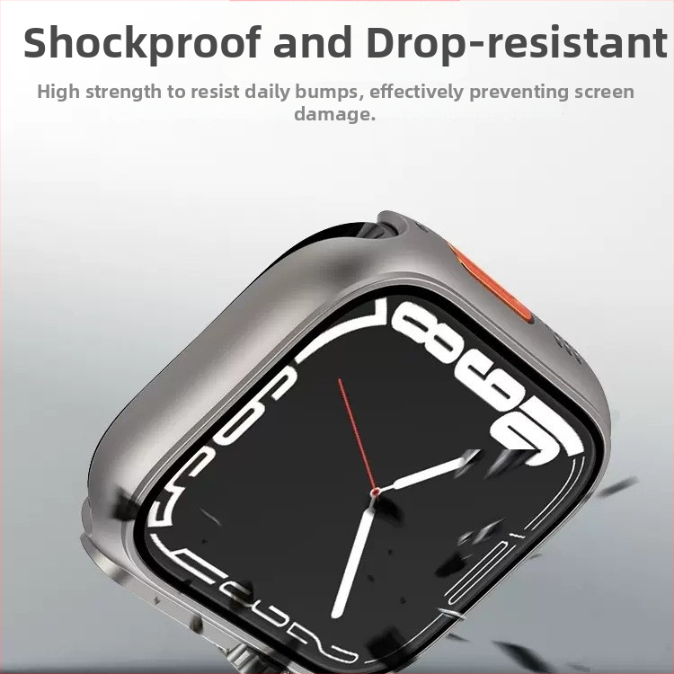 Apple Watch kaitseümbris S10 jaoks – 360° täis kaitse, tolmukindel, integreeritud ekraanikile, PC-materjal