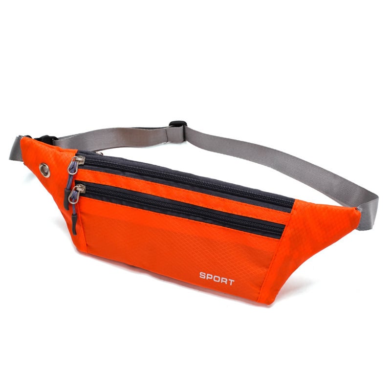 Vīriešu jostas soma – pilsētas vienkāršs stils, kanvas audums, elpojoša, vienkrāsu raksts