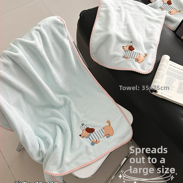 Kolm-osaline mikrokiudvannitoa rätikute komplekt juukseid kuivatava mütsiga, kerge, igaüks alla 100 g, 150D Jacquard kude